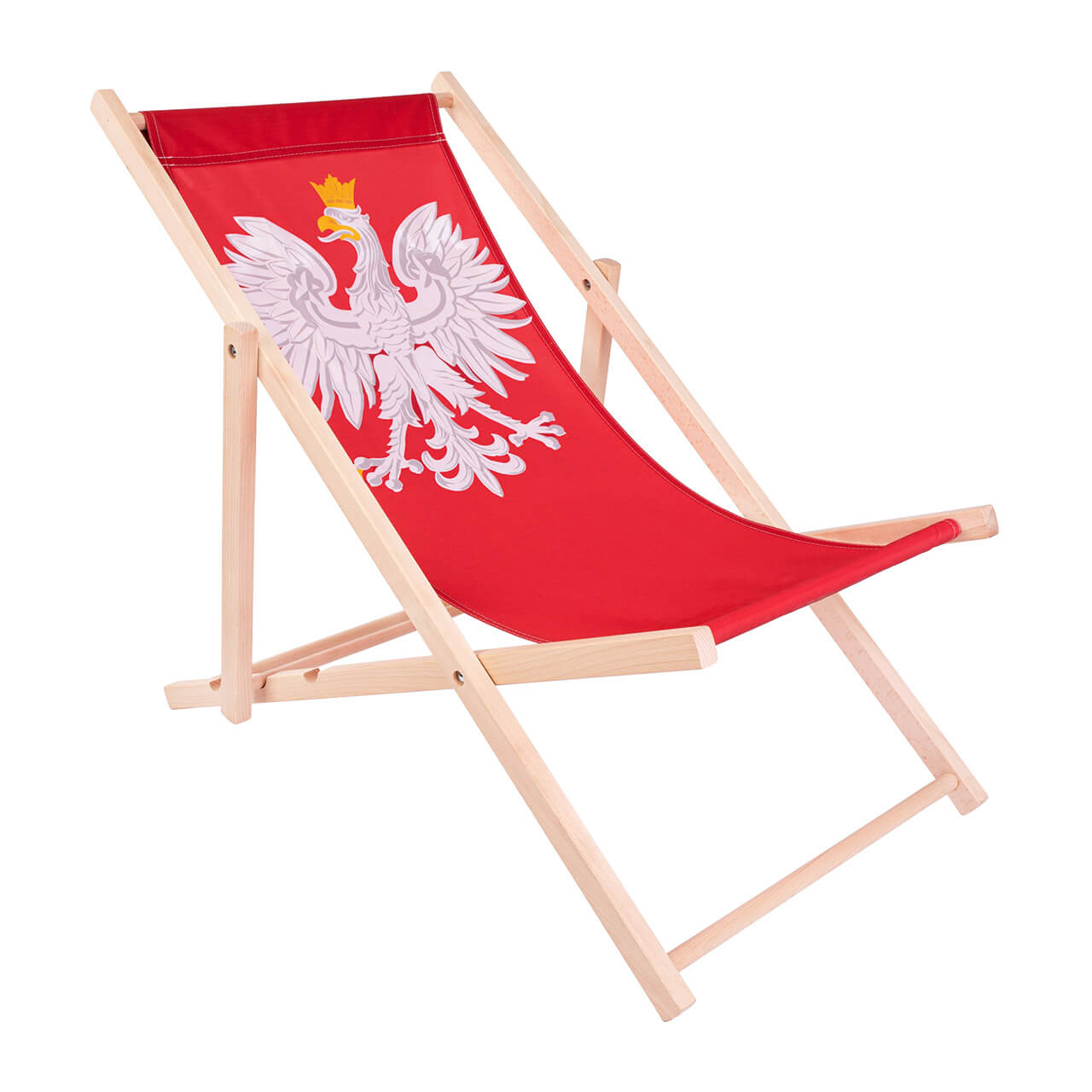 Leżak drewniany plażowy